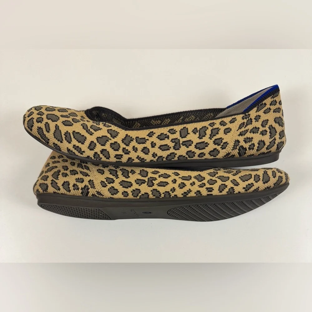 Rothy’s “The Flat” Rounded Toe in Cheetah - Picture 2 of 5